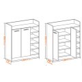 Two Doors Big Shoe Cabinet, Melamine MDF Shoe Cabinet